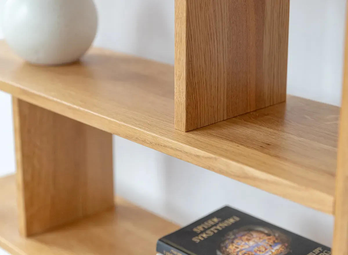 Regał dębowy duży CAMPI dąb olejowany - KULCA07