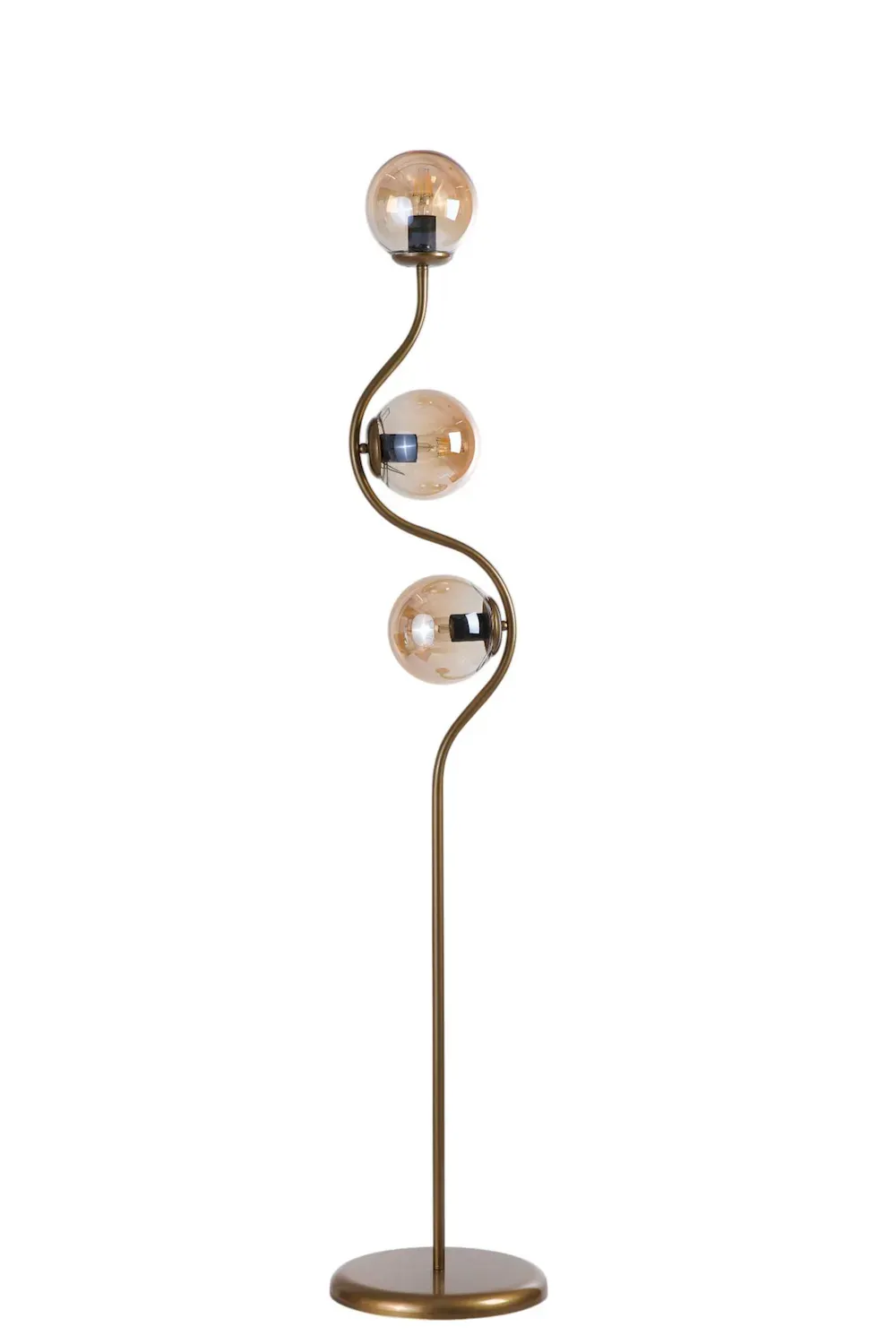 Lampa podłogowa 8944-11 złoty miodowy