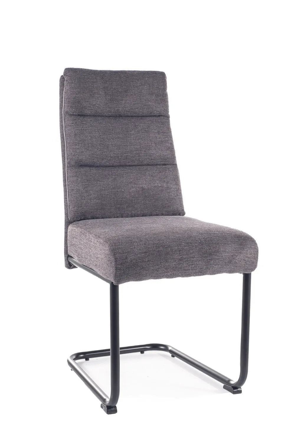 KRZESŁO BERRY BREGO CZARNY STELAŻ / C. SZARY 18 Signal