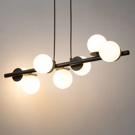 Lampa wisząca AVOLA 7 biało-czarna - SI_40788