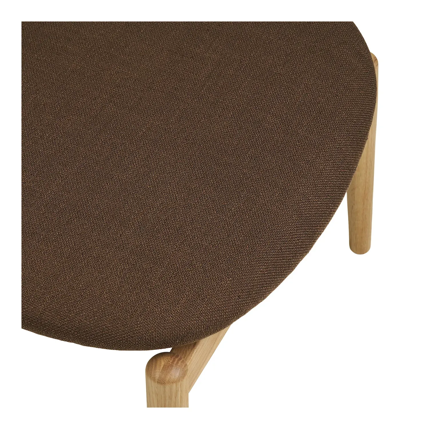 Podnóżek tapicerowany OLVERA 53x43cm brązowy naturalny - 1600010