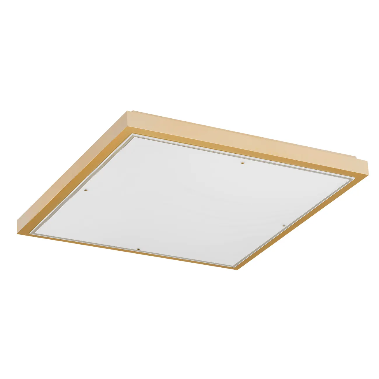 Plafon CARLSON drewniany złoty opal kwadratowy 60x6cm - 1816