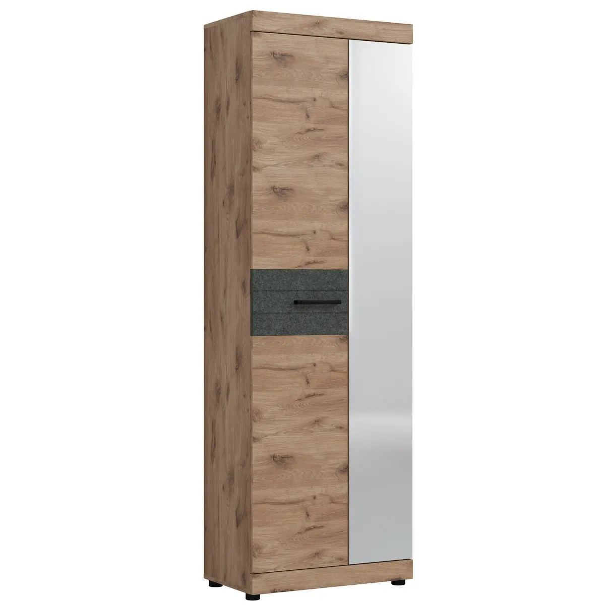 SZAFA ROXY RXYGS1 DĄB VIKING/PVC FILC CIEMNY SZAFA ROXY RXYGS1 DĄB VIKING/PVC FILC CIEMNY