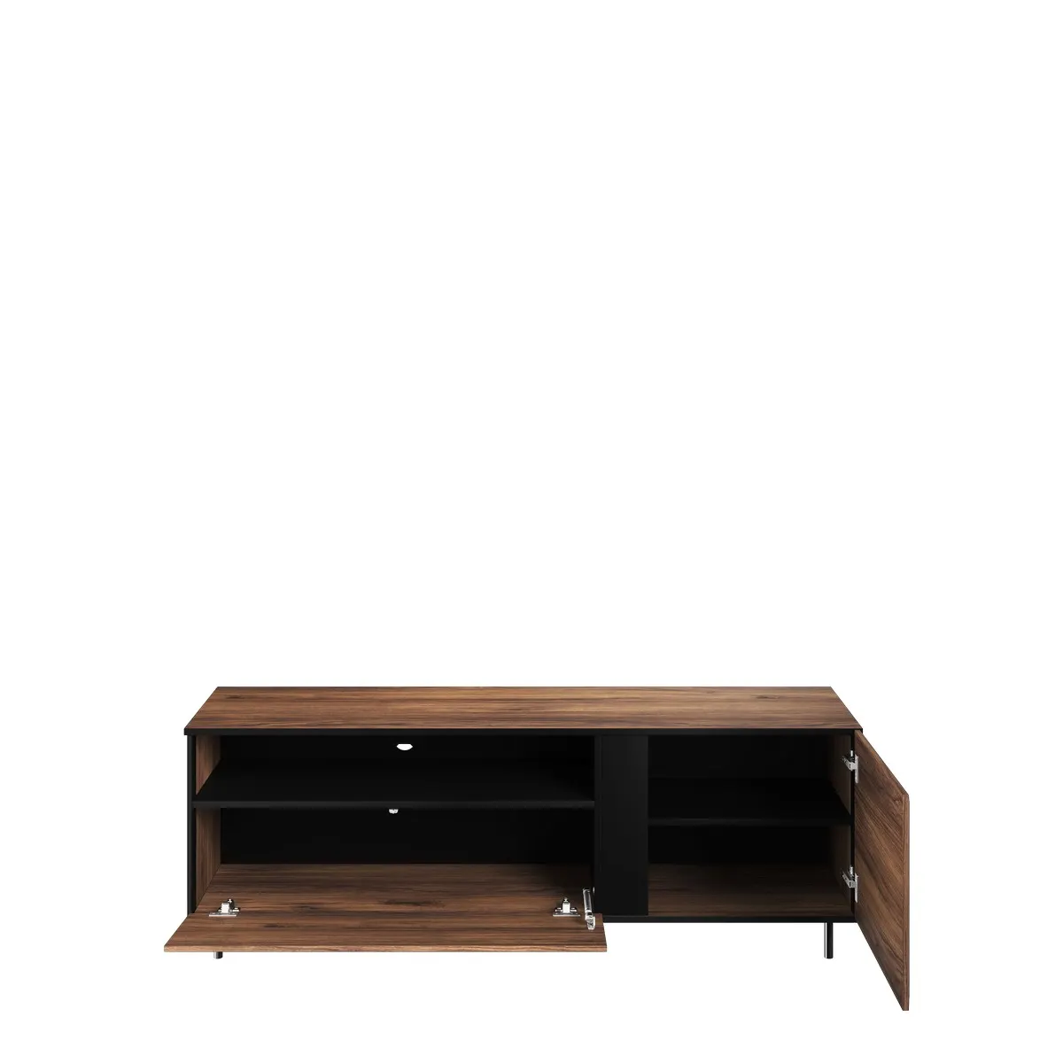 Szafka RTV Borga 03 dąb catania, czarna 155x55x41 - BG3DCC