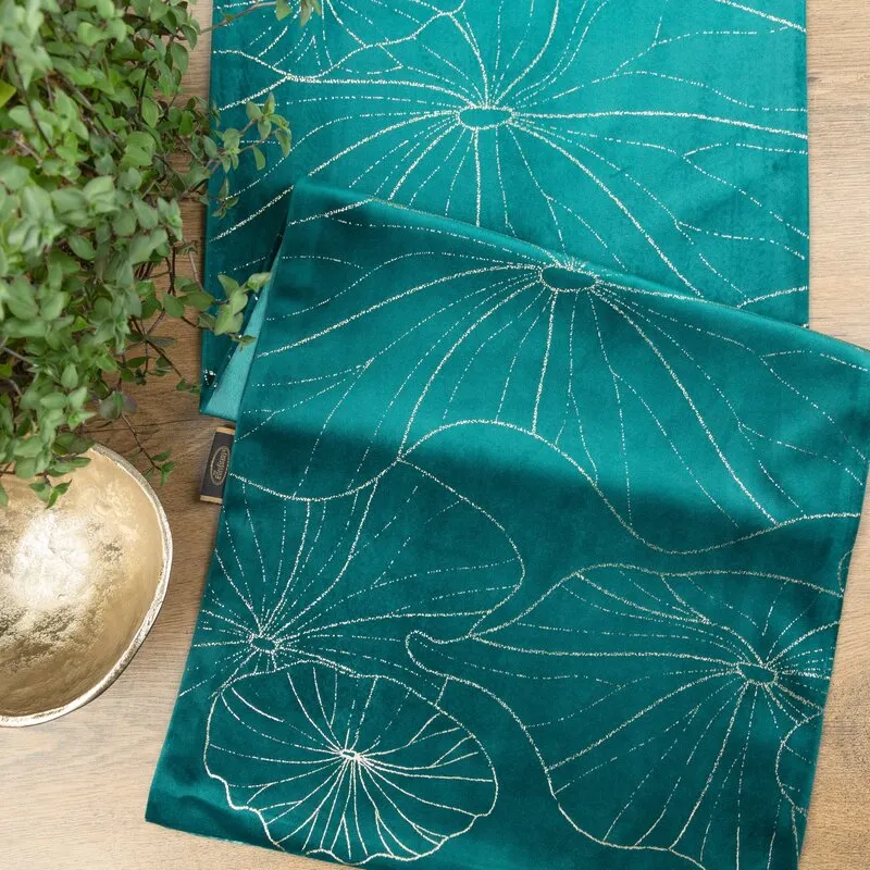 OBRUS BLINK 18 35 X 180 CM CIEMNOTURKUSOWY - EU_390064