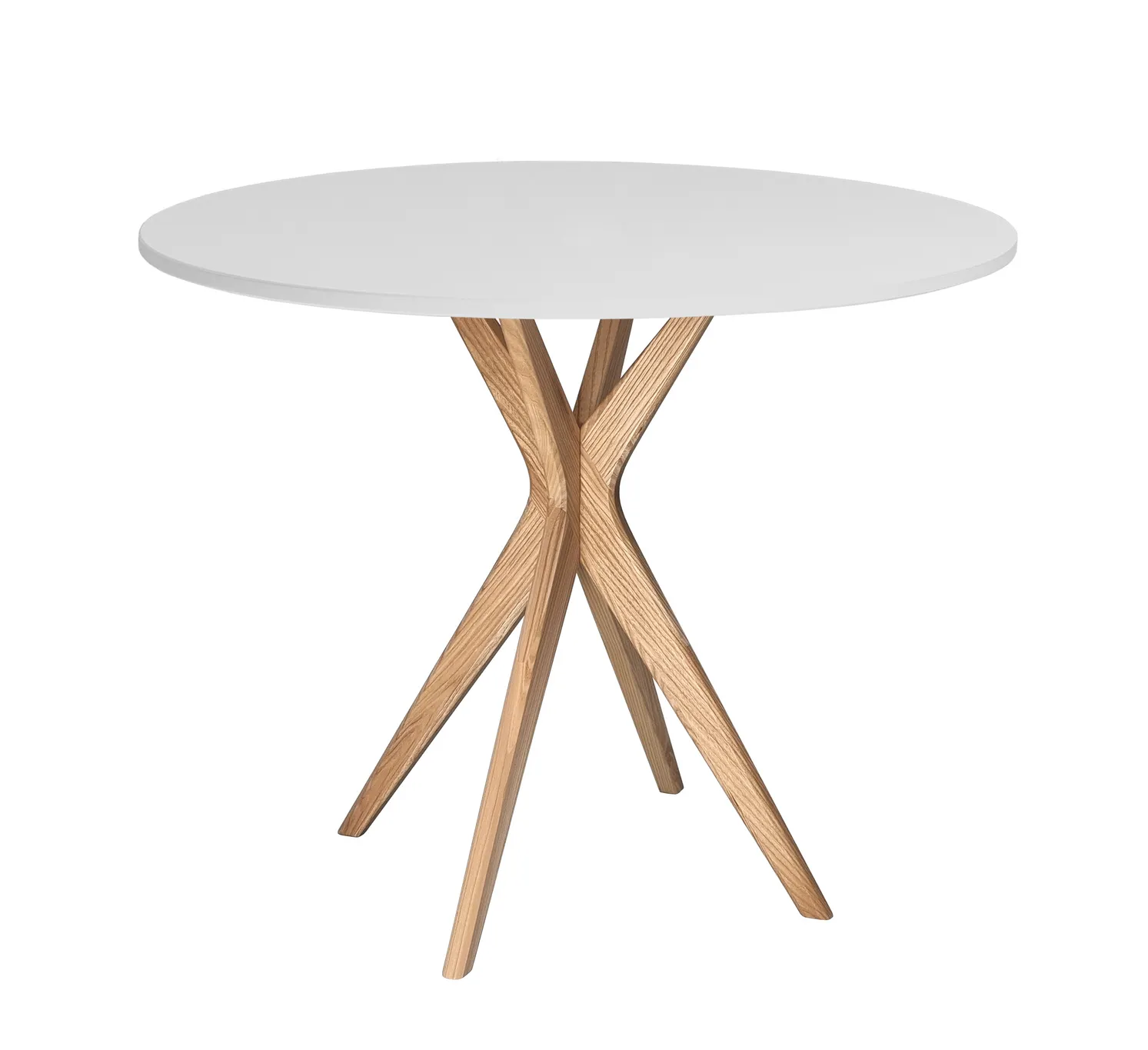 Stół okrągły JUBI 80cm naturalny jasnoszary Stolik kawowy, Meble, Tabela, Stół do jadalni