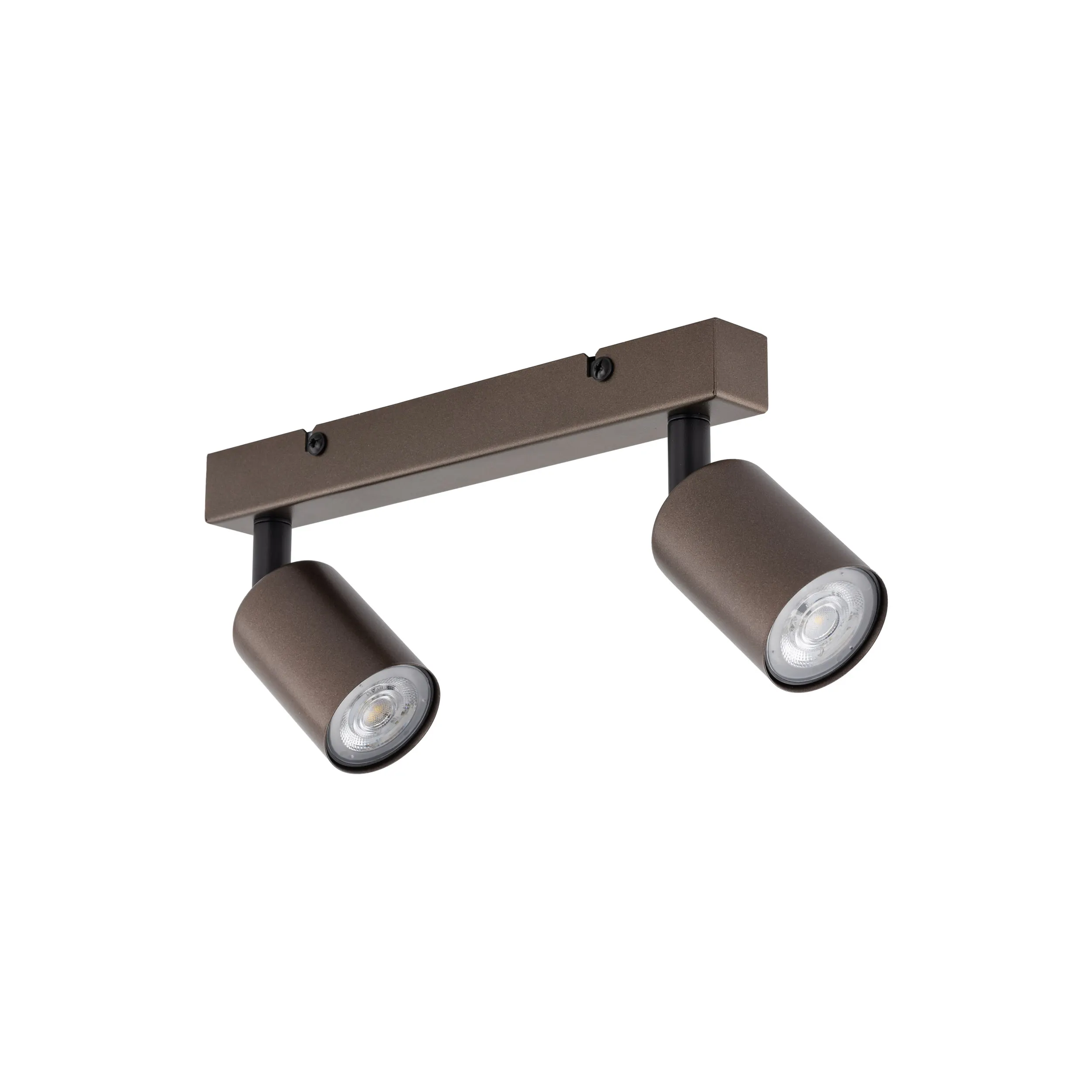 Lampa sufitowa TOP brązowa na listwie regulowana 39x19x15cm