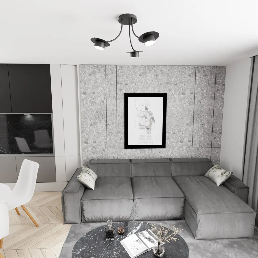 Lampa sufitowa ENSO 3 BL czarna - 1445/3