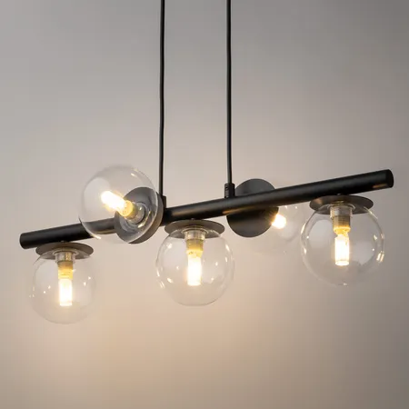 Lampa wisząca AVOLA 5 czarna - SI_40791