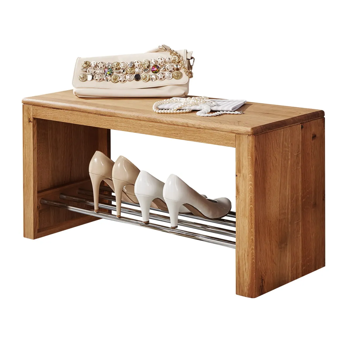 Regał na buty duży, dębowy Gialo 100x30xW40 - 2SGIA11