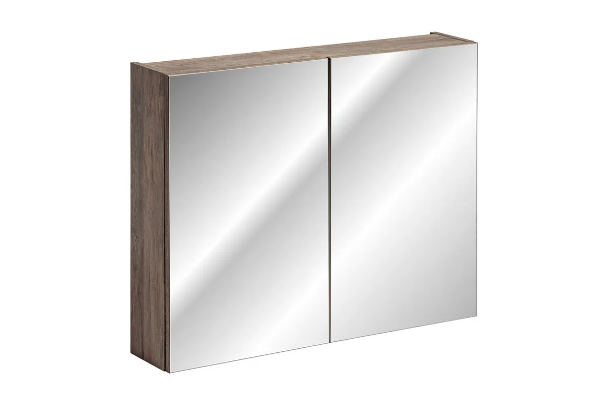Szafka łazienkowa z lustrem SANTA FE dębowa postarzana 80x65x17cm Szafka łazienkowa z lustrem SANTA FE dębowa postarzana 80x65x17cm