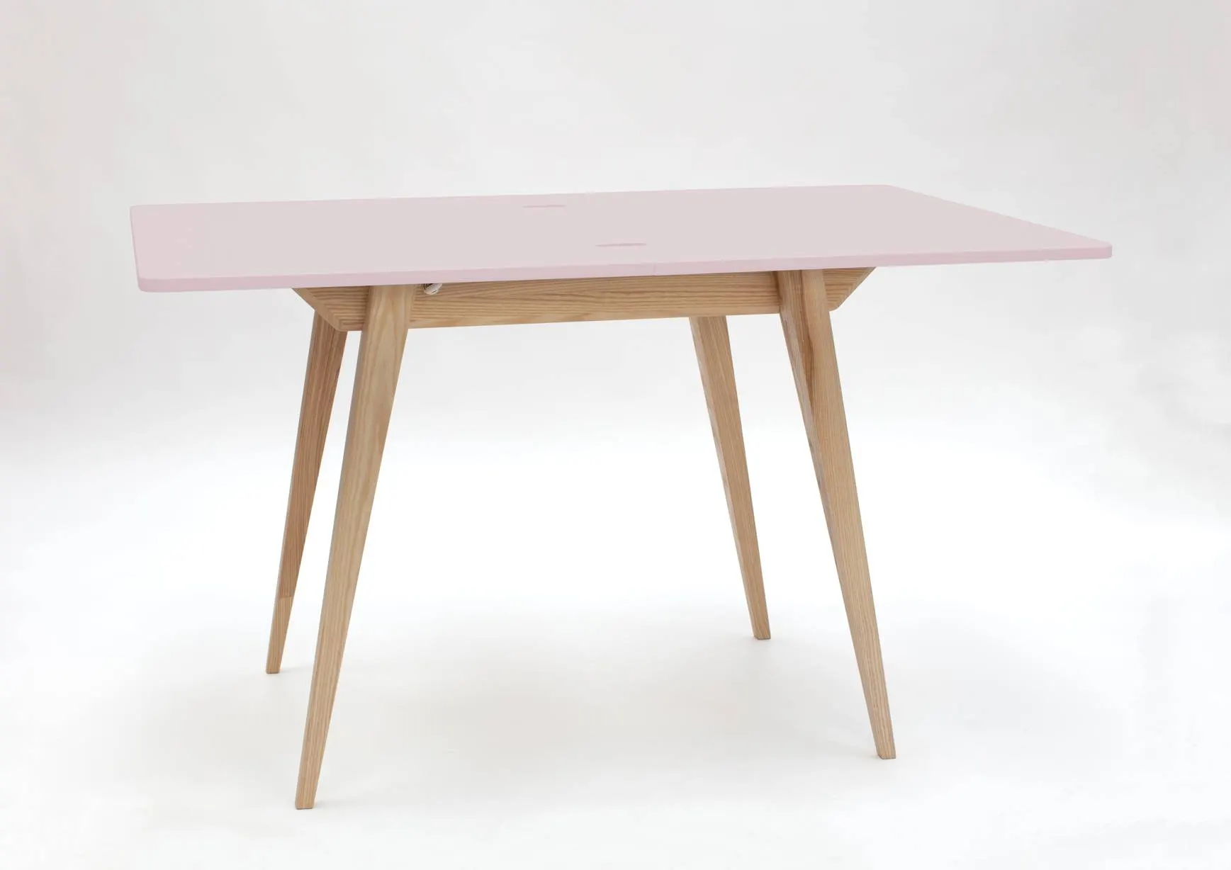 Stół rozkładany ENVELOPE 65x90-130cm różowy naturalny - NRAGABATE_E9