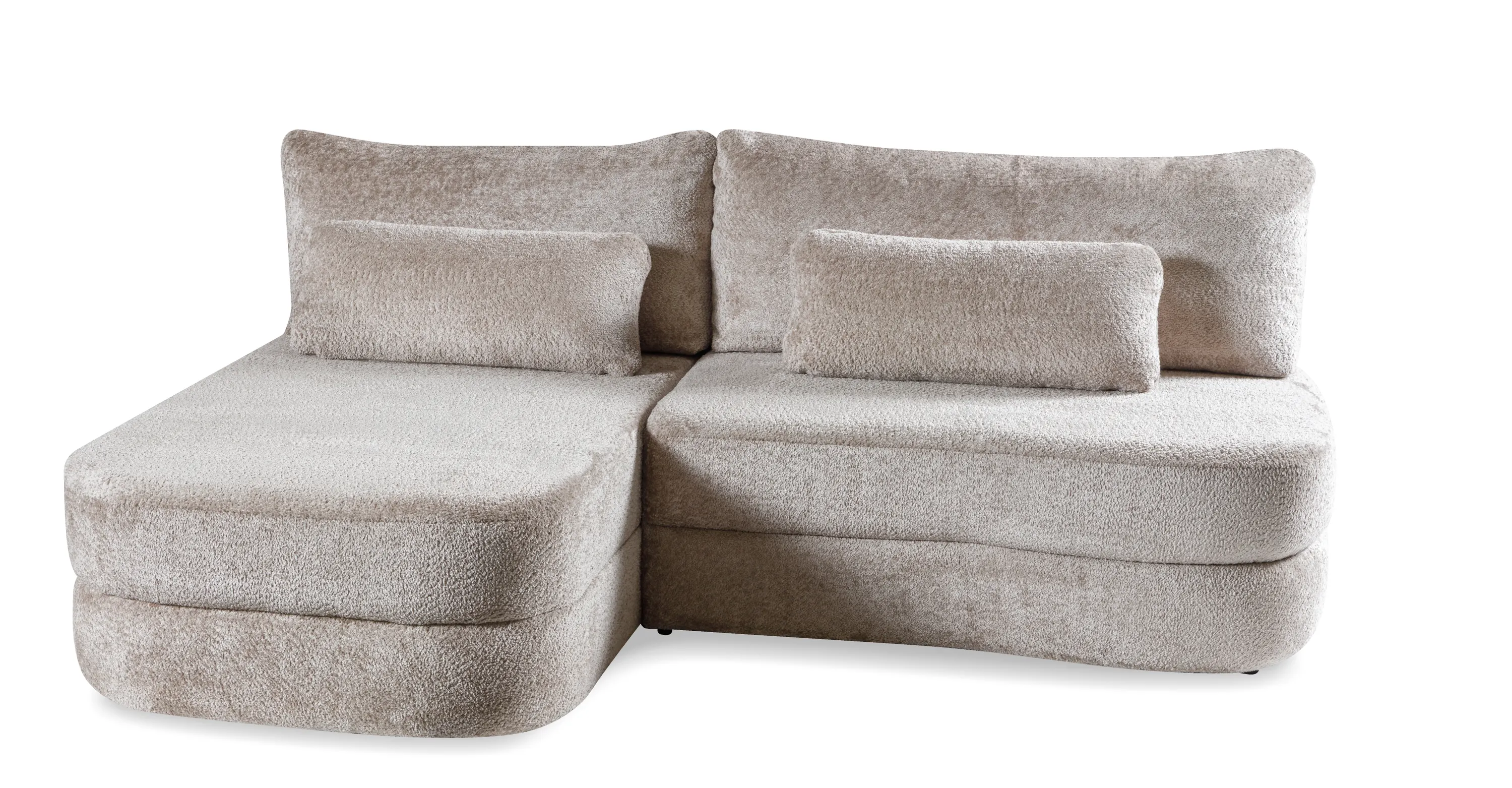 Narożnik rozkładany z pojemnikiem PIPI EUPHORIA 228 cm lewostronny beżowy Narożnik rozkładany z pojemnikiem PIPI EUPHORIA 228 cm lewostronny beżowy