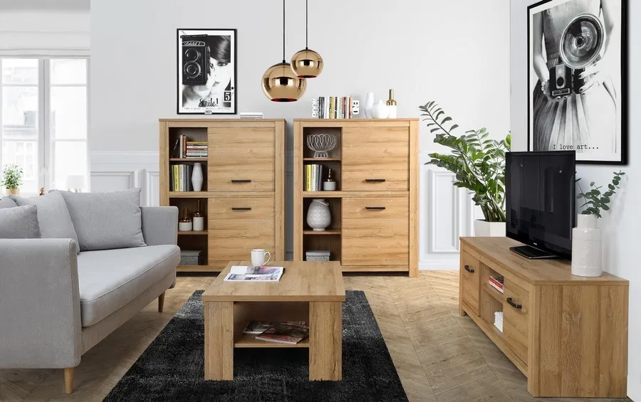 Regał HAVANNA dąb postarzany HVNS421R FORTE - HVNS421R-D67