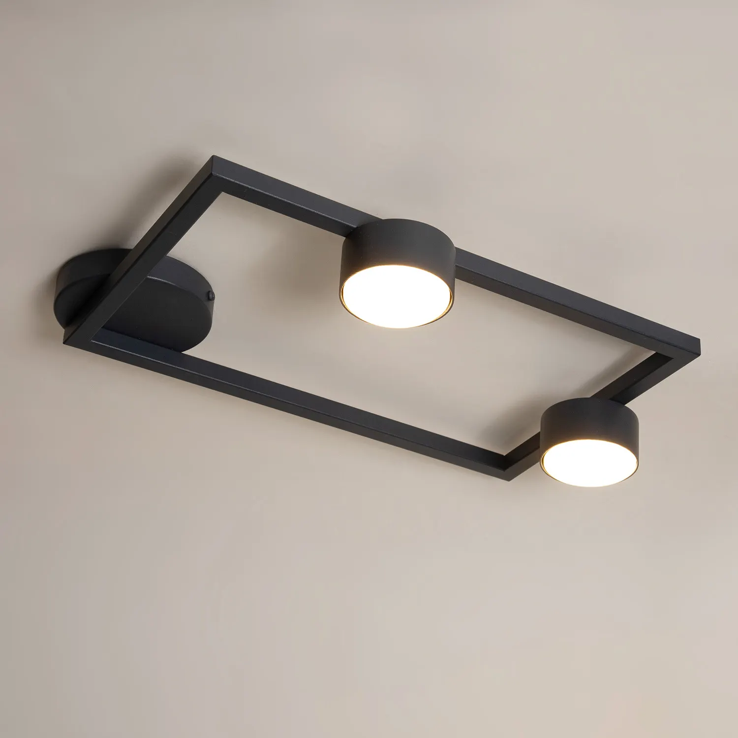 Plafon stalowy FRAME 2 grafit - SI_41280