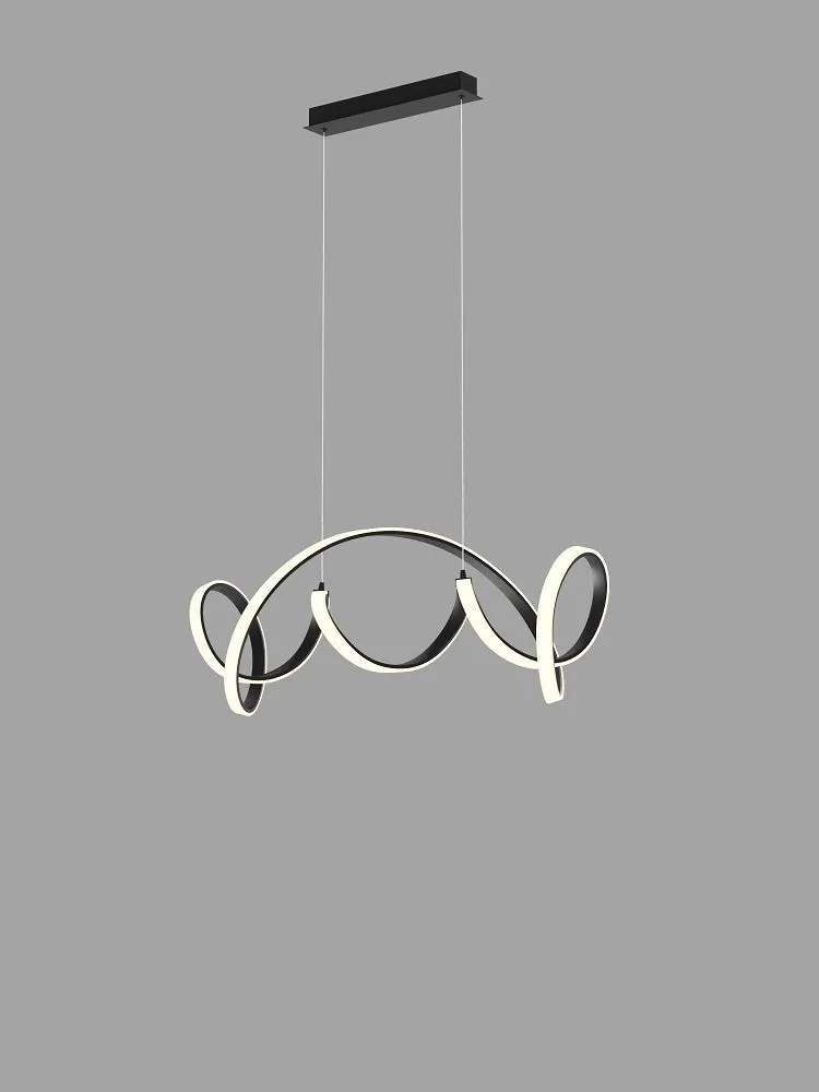 lampa wisząca, kabel pristine, konstrukcja spiralna, oświetlenie sufitowe, metalowy stelaż