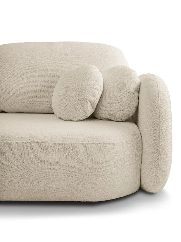 Sofa rozkładana z pojemnikiem OLIO SICURIO 238 cm beżowa — zdjęcie 8
