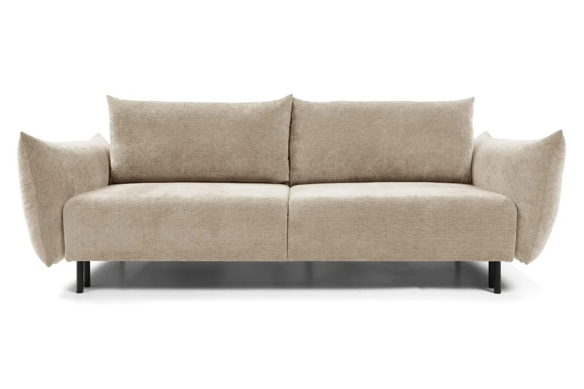 Sofa rozkładana z pojemnikiem ADEL 240 cm beżowa - ADEL_SOF_0TH08