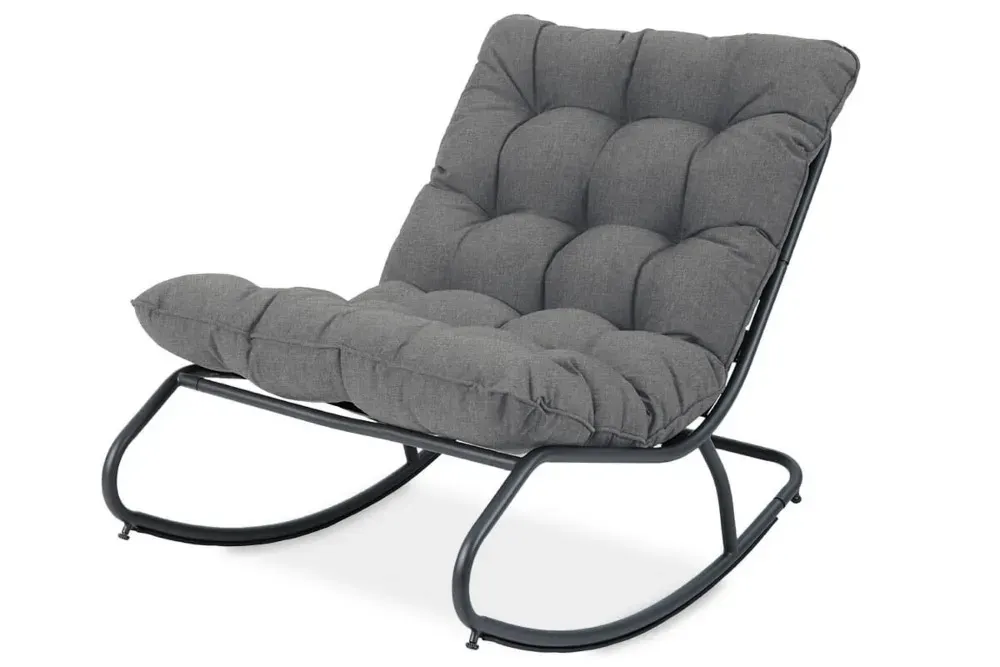 Fotel ogrodowy bujany AGAVA ciemnoszary Fotel ogrodowy bujany AGAVA ciemnoszary