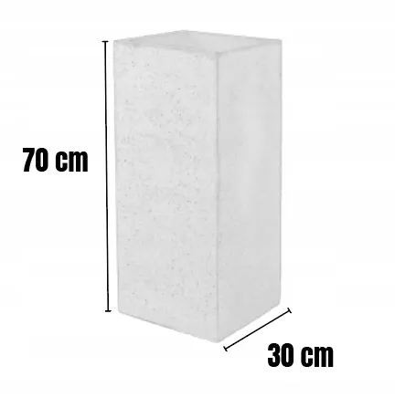 DONICZKA zewnętrzna betonowa SEVRAN 30x30x70 cm antracyt - LD_TZ000550