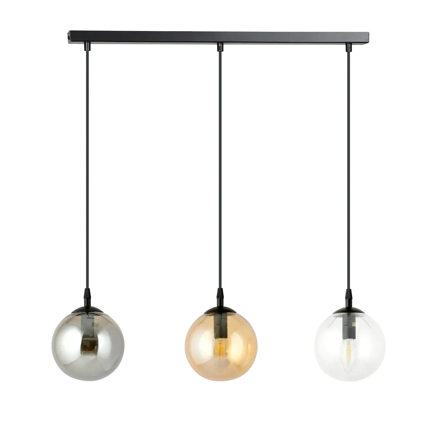 Lampa wisząca COSMO 3 czarny - 714/3