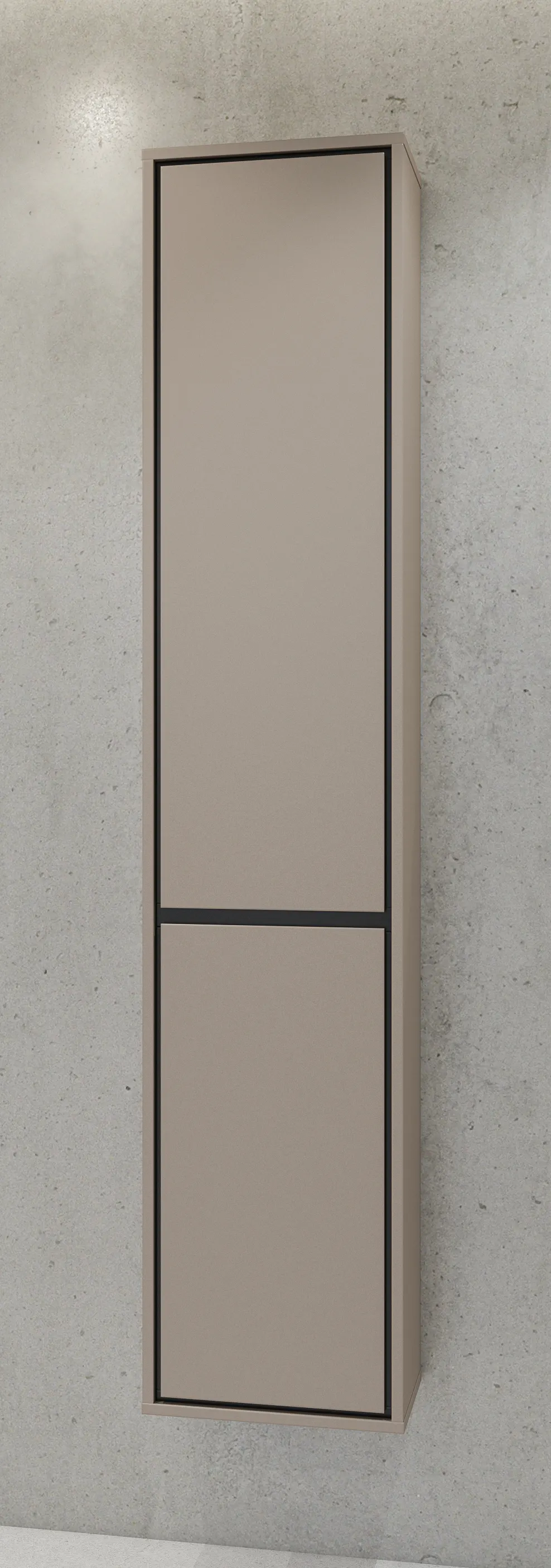 Szafka wysoka wisząca IRVINE 2-drzwiowa - congo, czarny - 30CWNP07