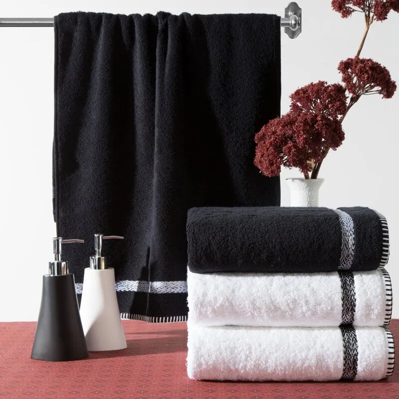 RĘCZNIK VIERA (02) 70 X 140 CM CZARNY - EU_425447