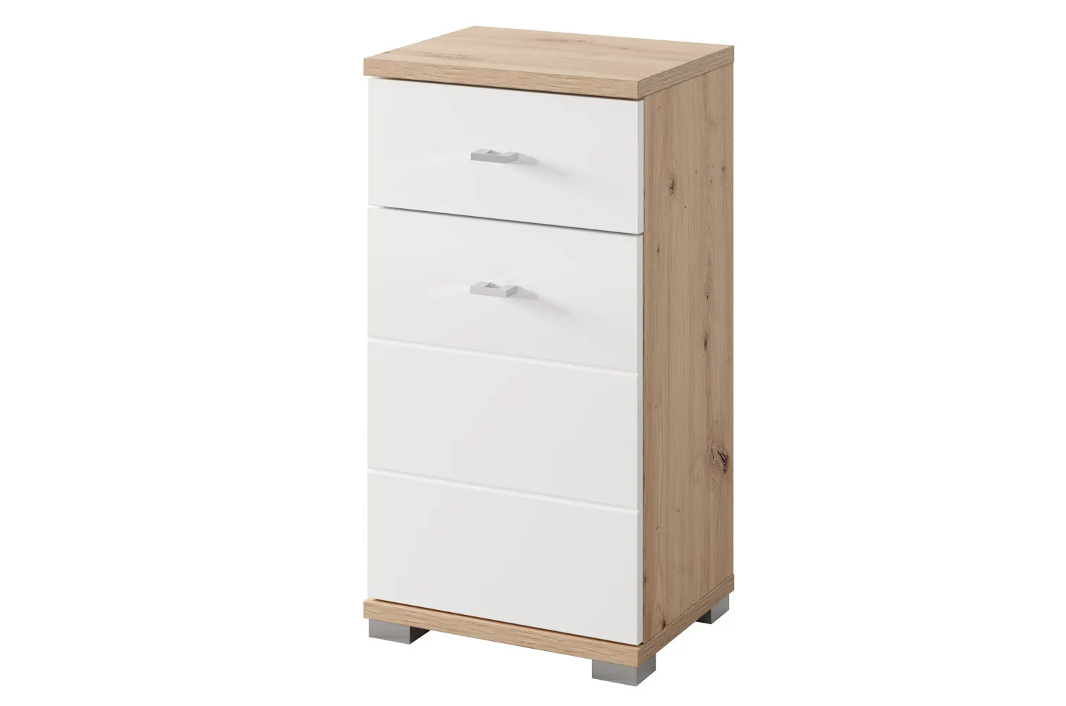 Szafka łazienkowa z szufladą STING L/P 73x38 dąb Artisan/biały