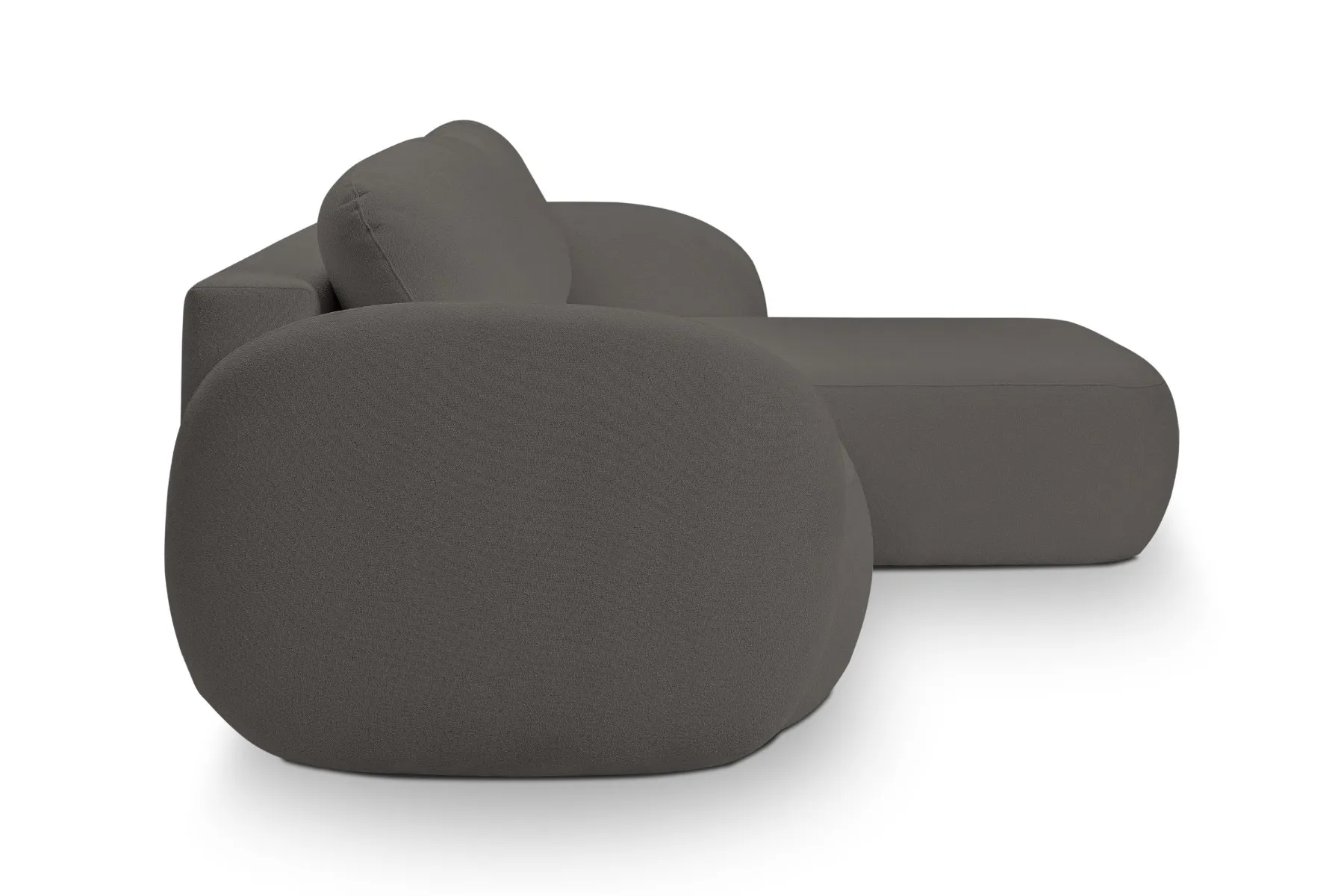 Narożnik rozkładany z pojemnikiem OLIO SICURIO 248 cm prawostronny grafitowy - OLIO_NAR_SICURIO80_P