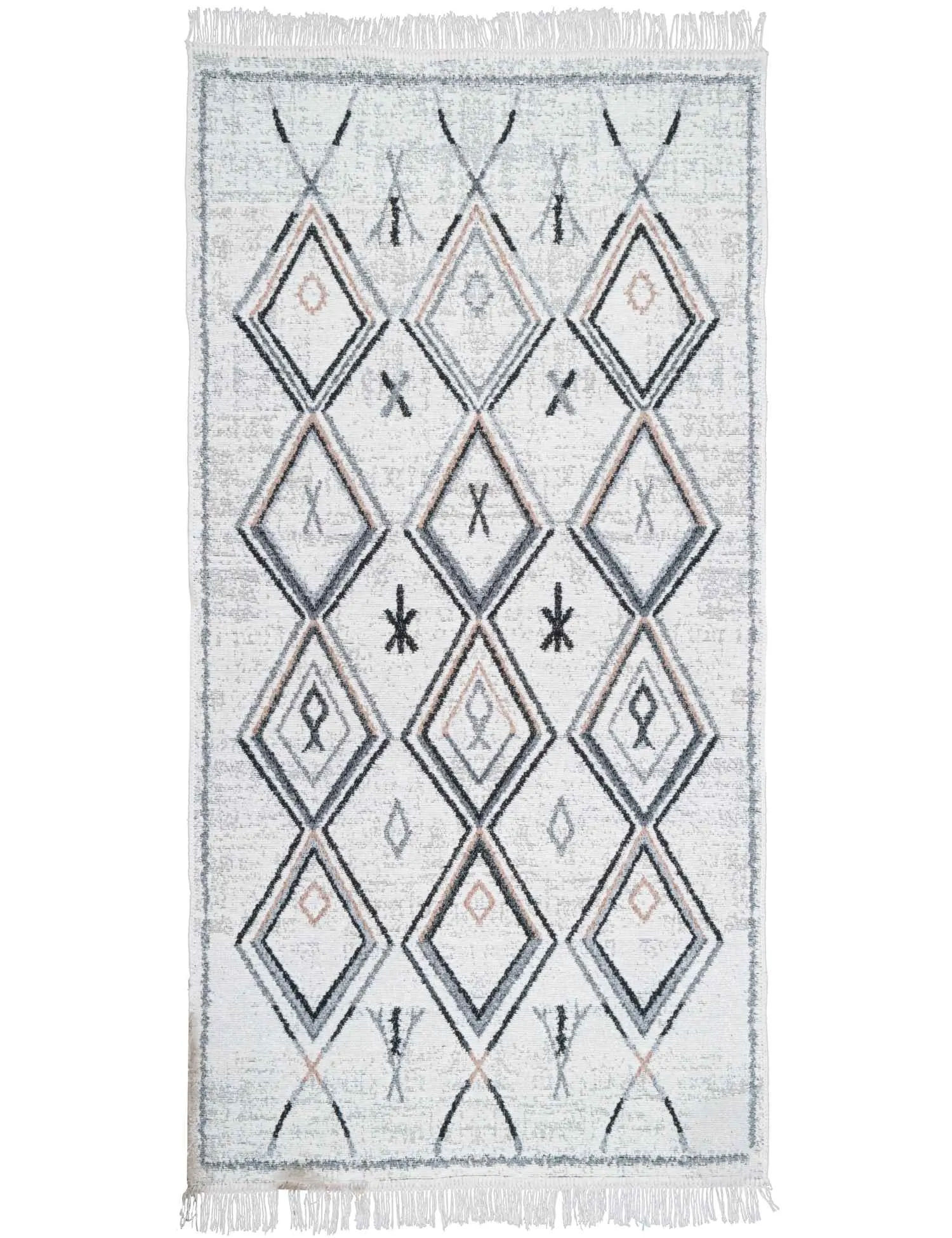 Dywan KILIM MODERN 80x150 cm etno szary - MDK_506383