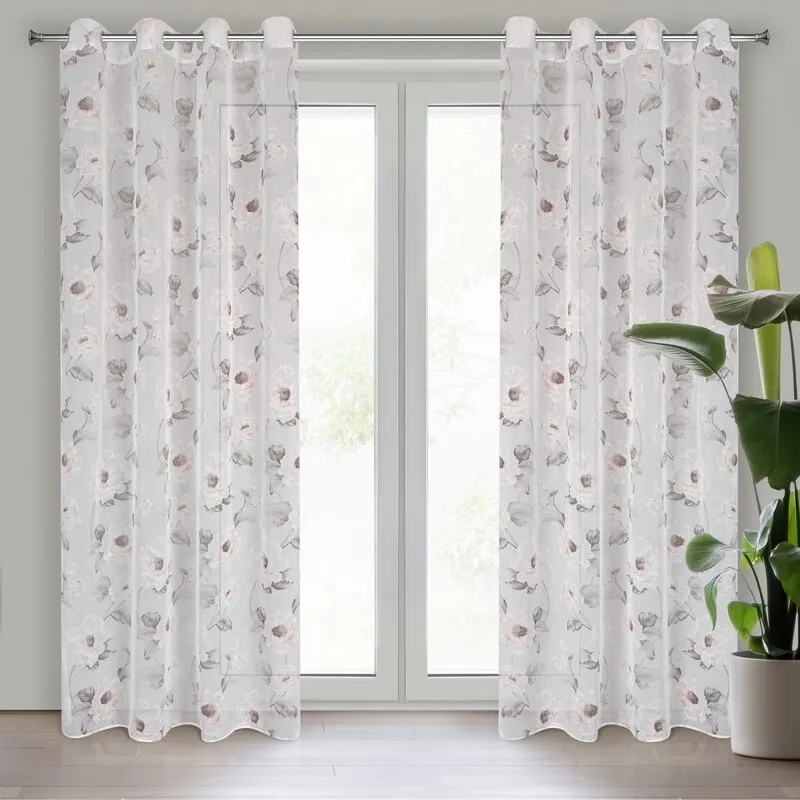 FIRANA GOTOWA BESSY 140 X 250 CM BIAŁY FIRANA GOTOWA BESSY 140 X 250 CM BIAŁY