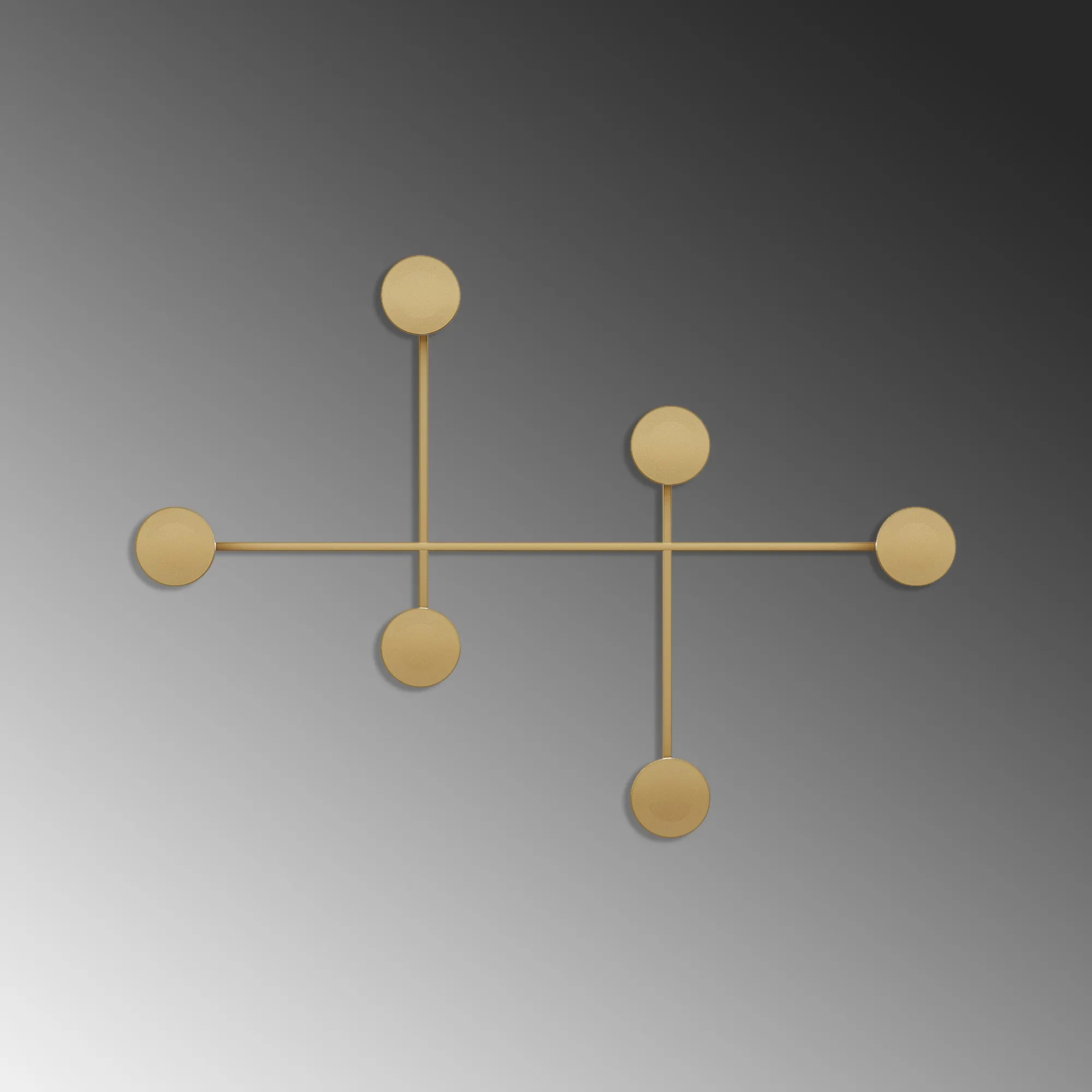 Metalowy haczyk ścienny DAMA A złoty - ASI_494PYT1133