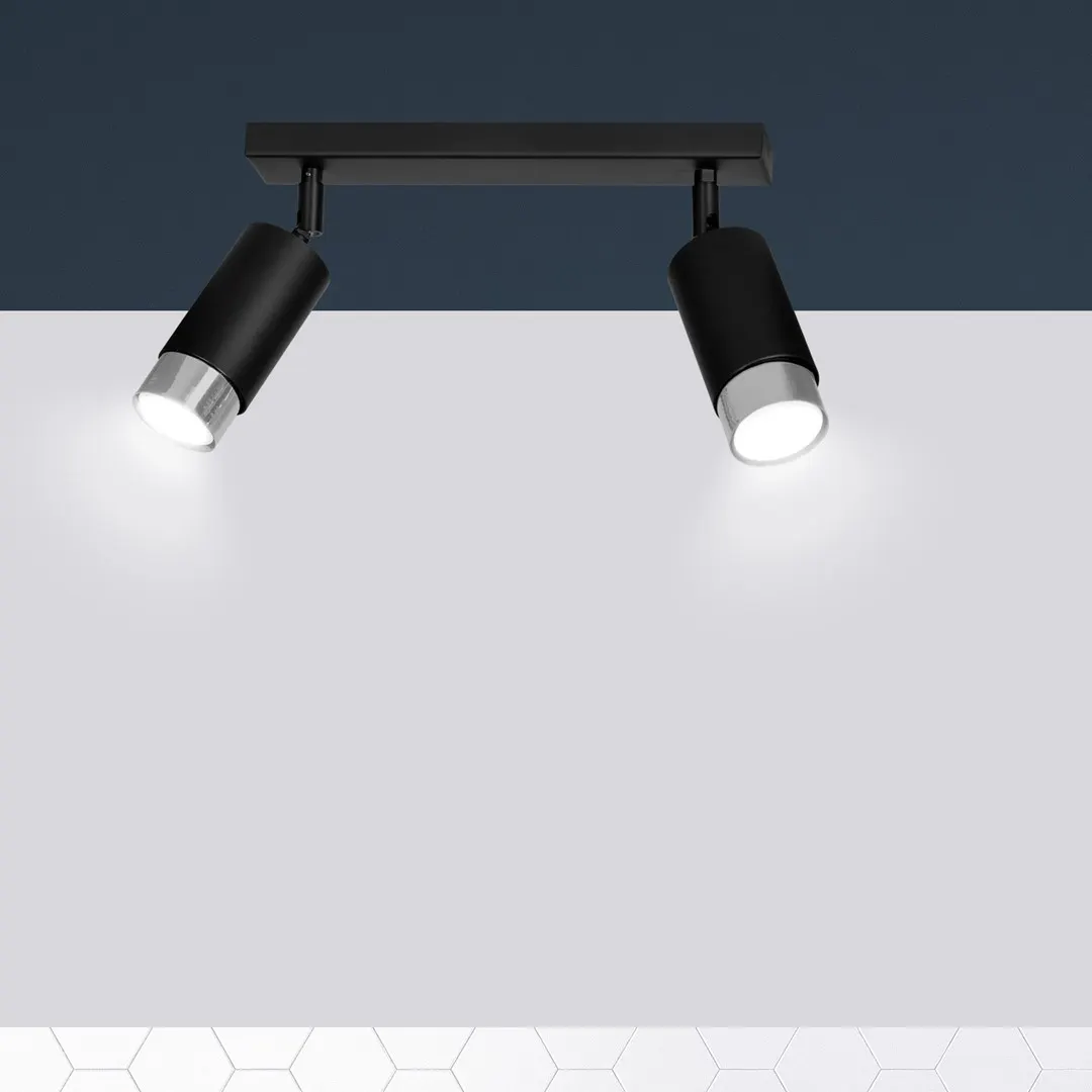 Lampa sufitowa HIRO 2 czarny chrom — zdjęcie 7