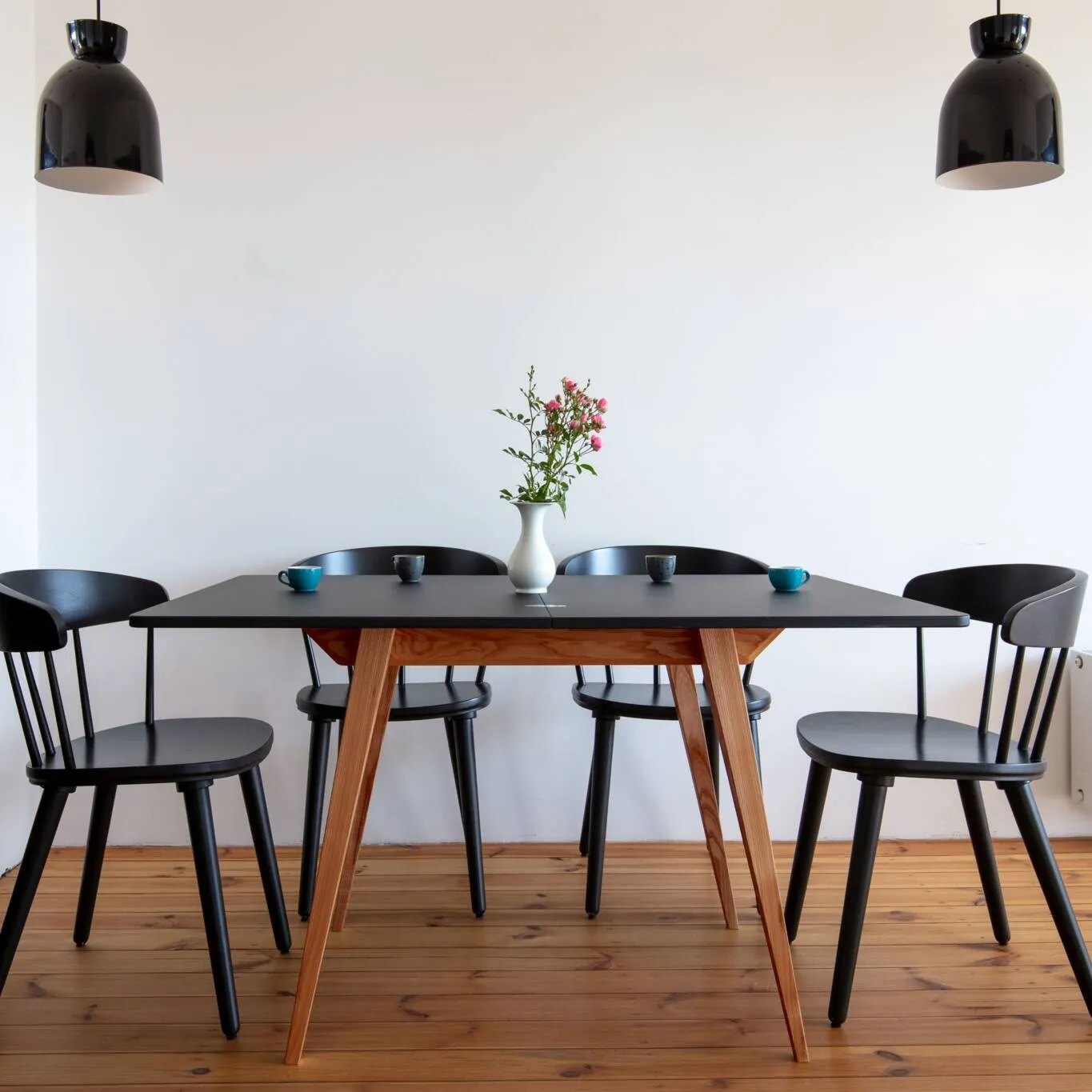 Stół rozkładany ENVELOPE 65x90-130cm ciemnoszary dąb - NRAGABATE_E6_OAK