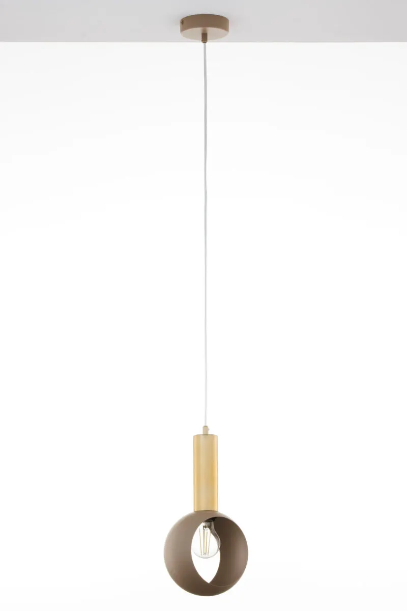 image lampa wisząca, żyrandol, kinkiet, metalowy uchwyt, kula
