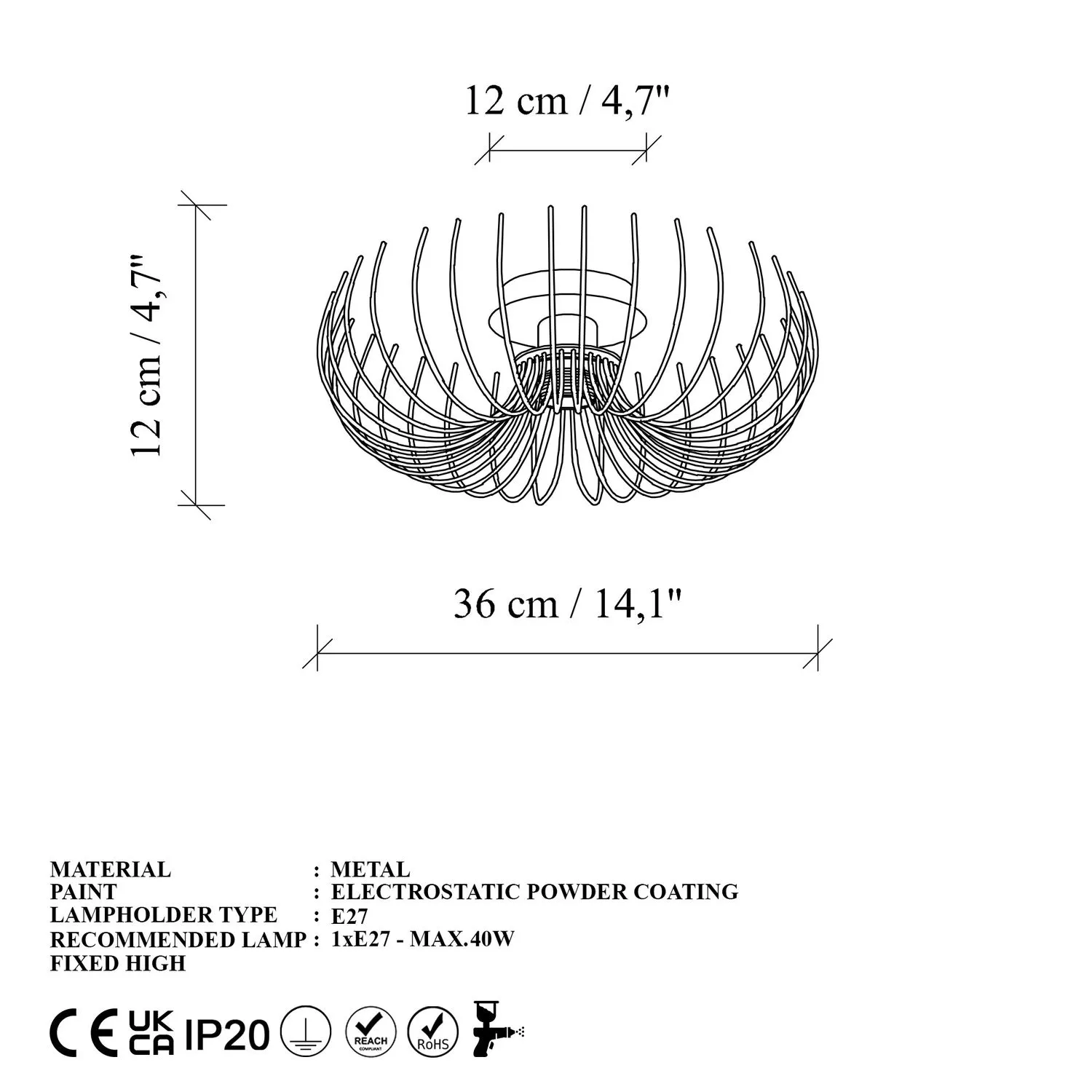 Żyrandol plafon ażurowy KARSORTEL N 641 1 ZŁOTY Asir - ASI_584TTM2127