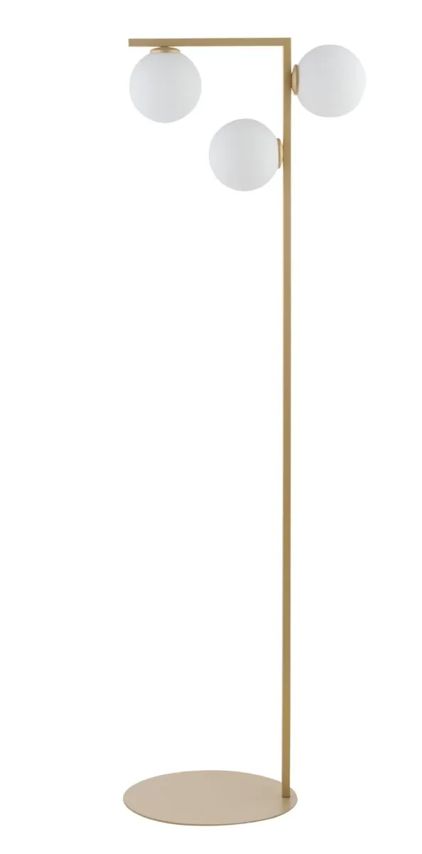 Lampa podłogowa ANDY biało-złota