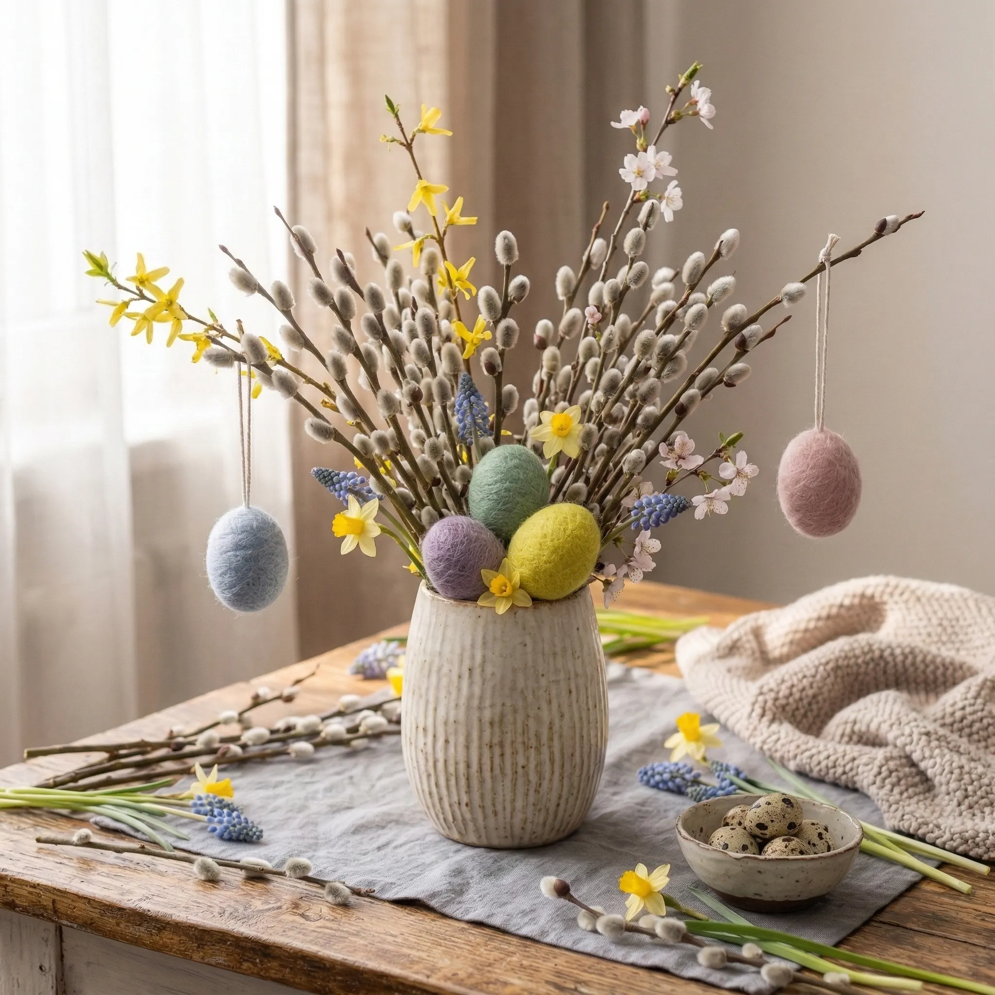 Zestaw 5 sztuk filcowych jajek AVEVA EASTER M - ND_2042