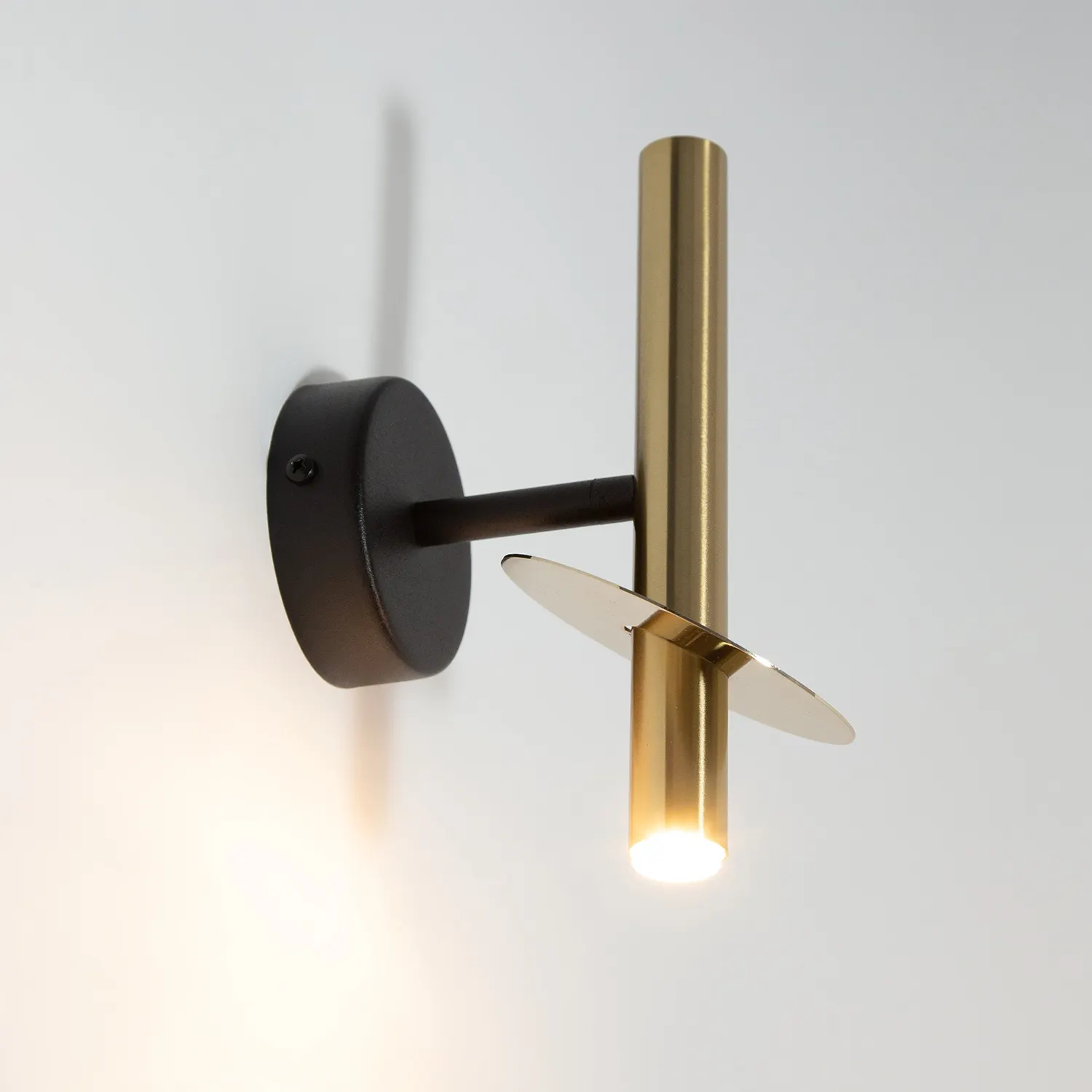 Kinkiet sopel RING 2 stal złoty - SI_41231