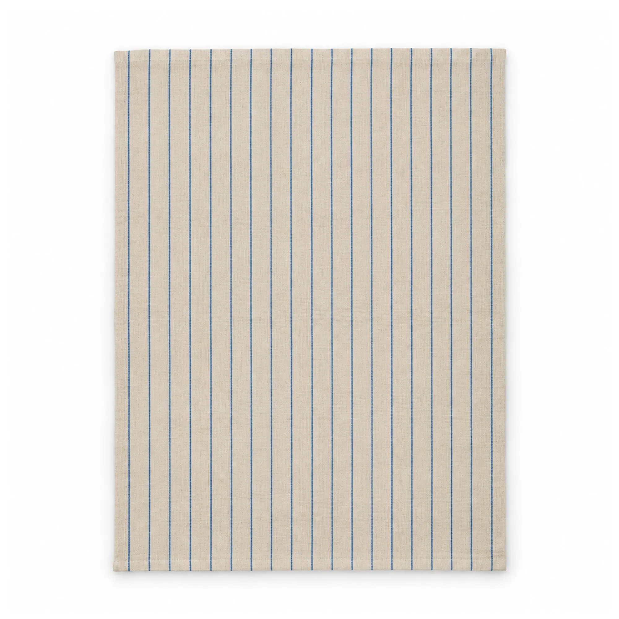 kitchen towel, linen, beige with blue stripes, striped pattern, tea towel