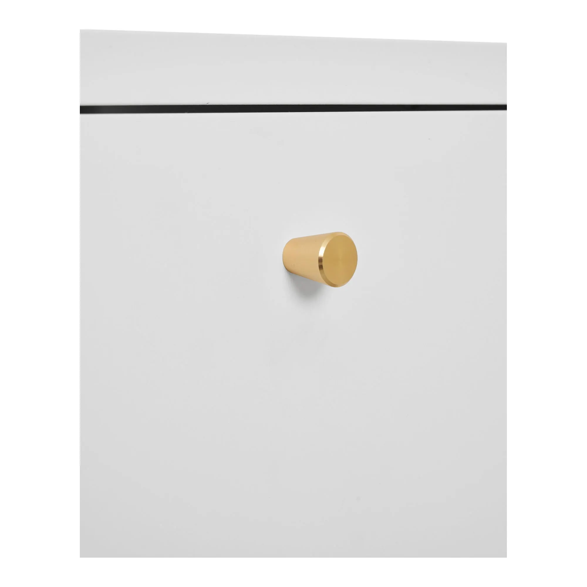 Szafka nocna z 2 szufladami DALBY stalowa 40x40x60 cm - biała - 3003021