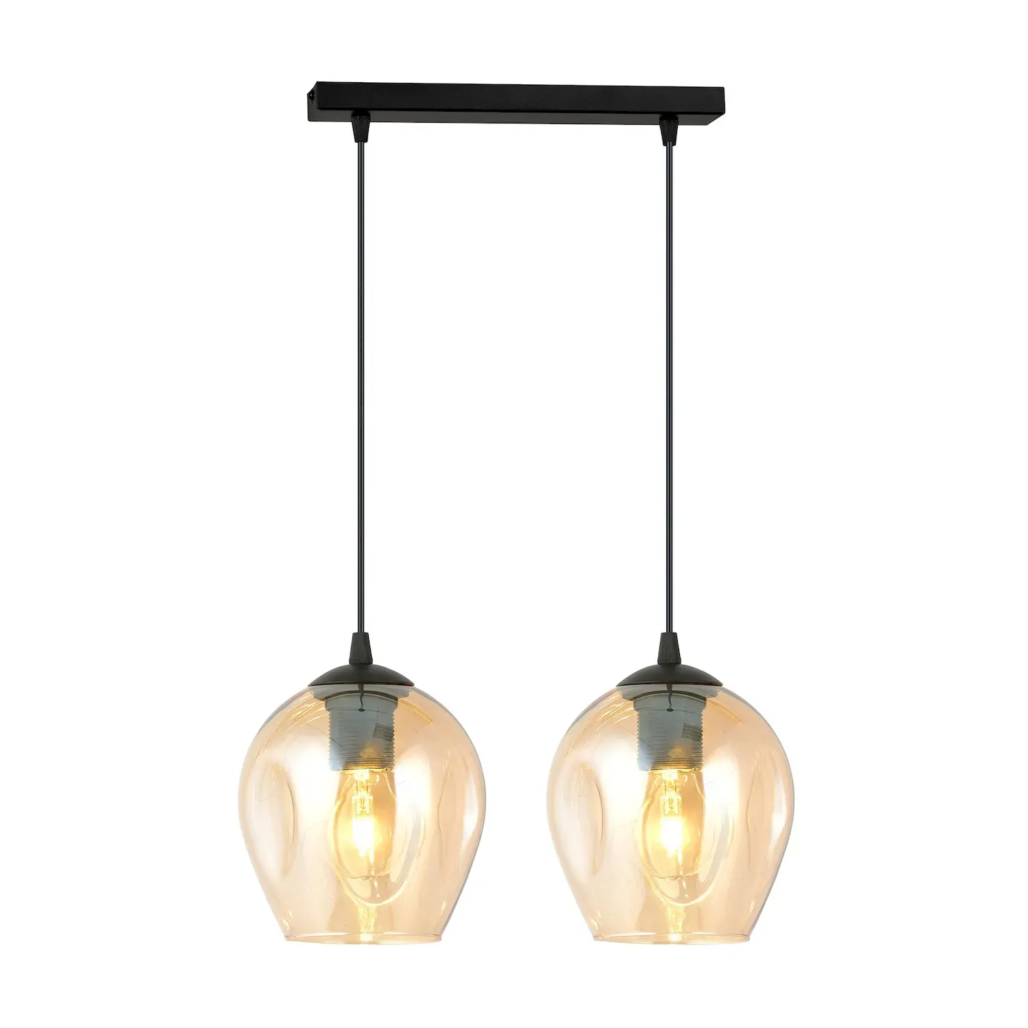 Lampa sufitowa ISTAR 2 czarny miodowy - 677/2