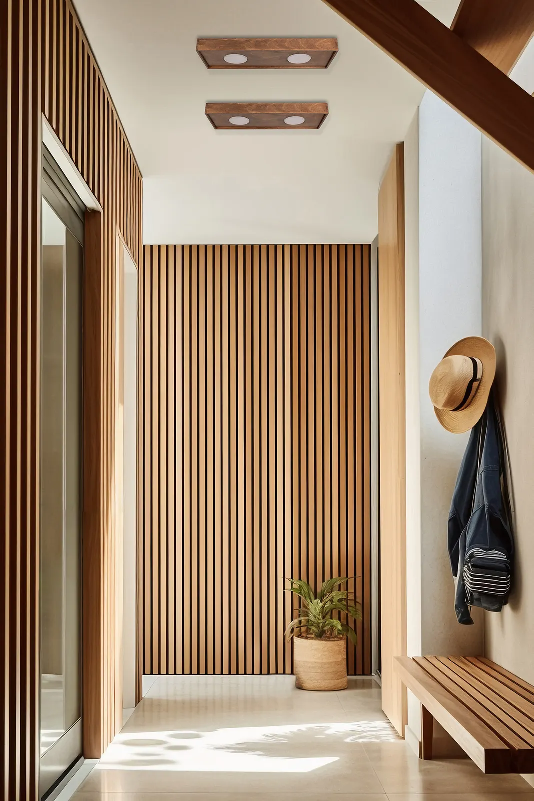 Plafon SOUL 2 brązowy efekt drewna - SI_40915