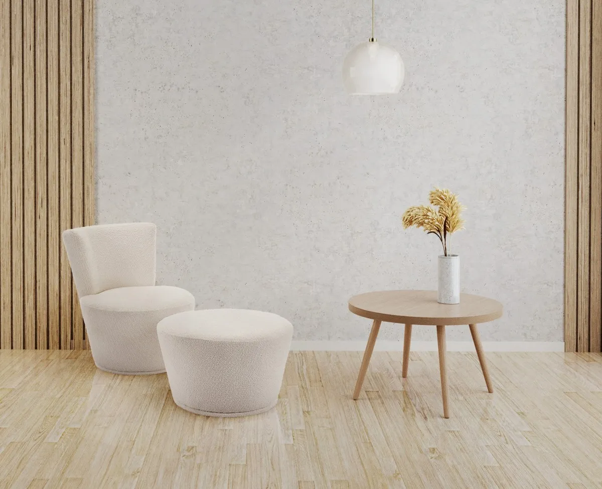 Puf Tos biały MEBLEX - TOSPOUF-CATCHME1WHITE