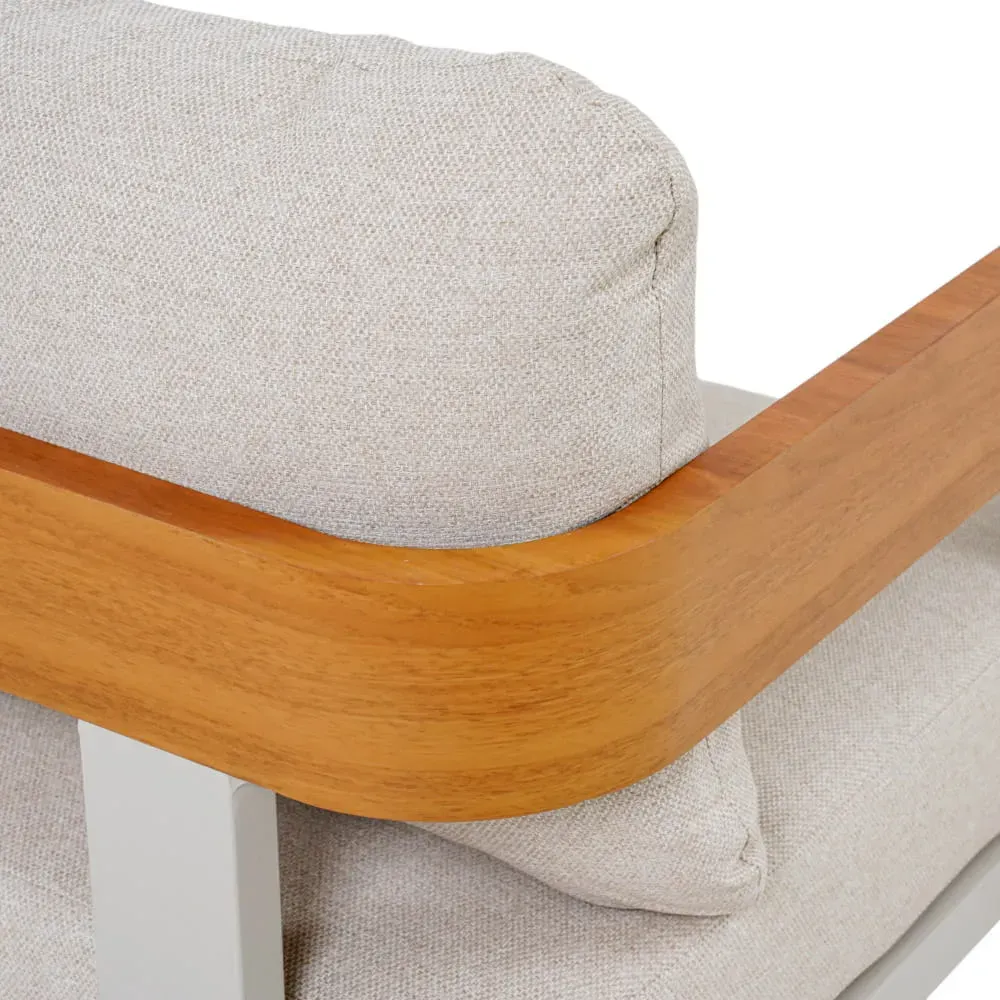 Zestaw ogrodowy MOLTO CS sofa + 2 fotele + stolik kawowy beżowy — zdjęcie 11