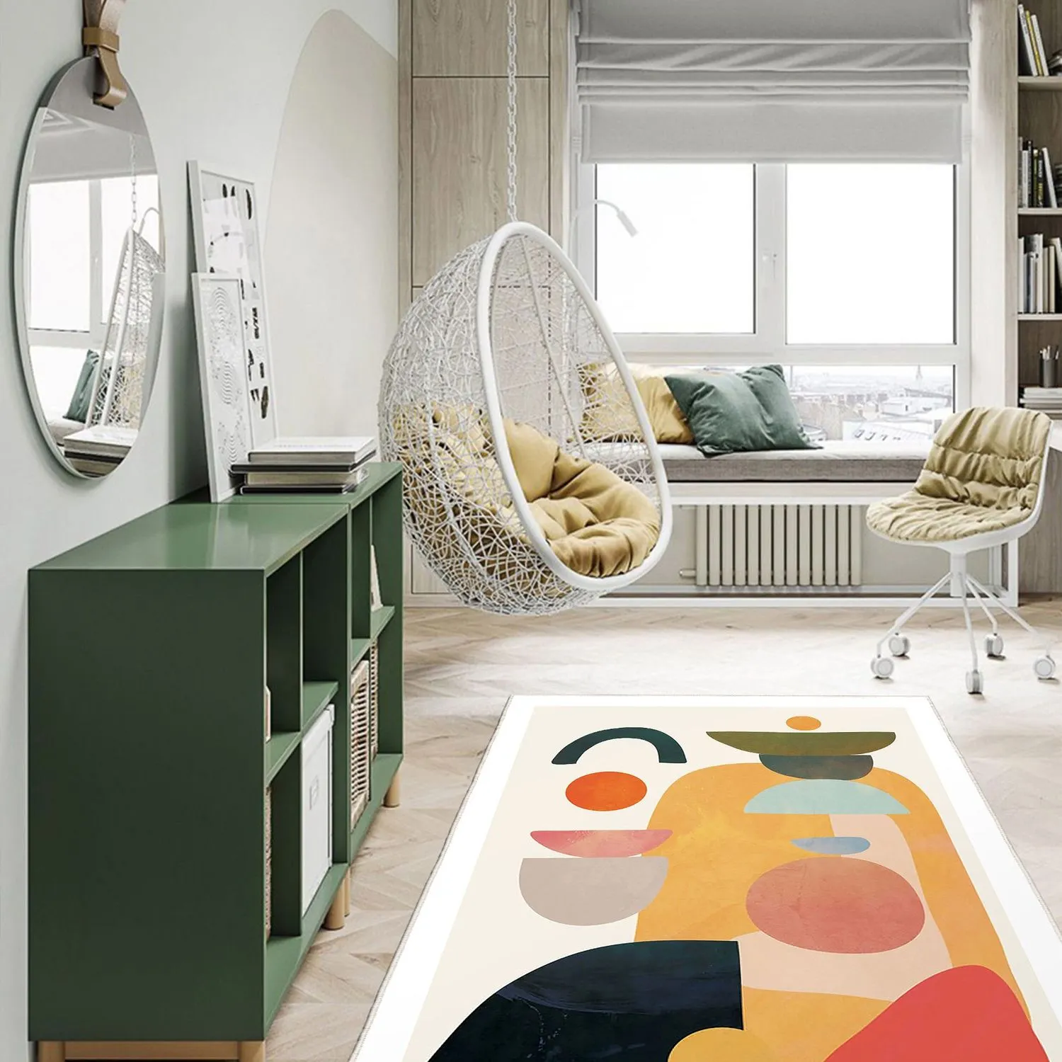 Dywan WOOPAMUK 160x230 cm wielokolorowy - ASI_625HFT4310