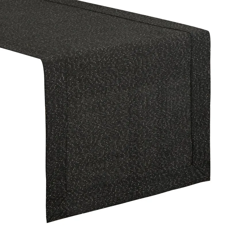 OBRUS STELLA 1 40 X 180 CM CZARNY - EU_409903