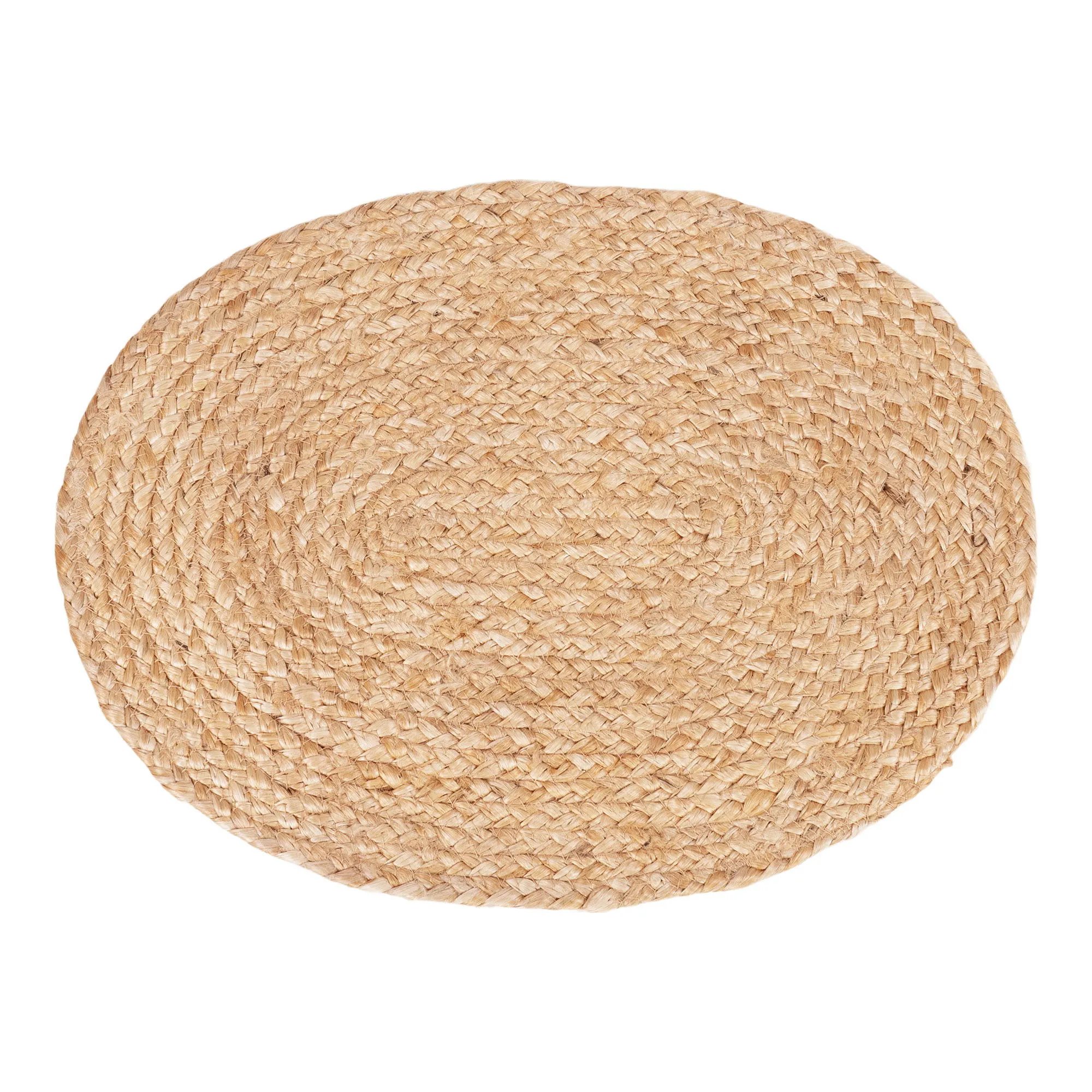 Podkładka z plecionej juty BOMBAY zestaw 4 szt. owalna 35x45 cm naturalna