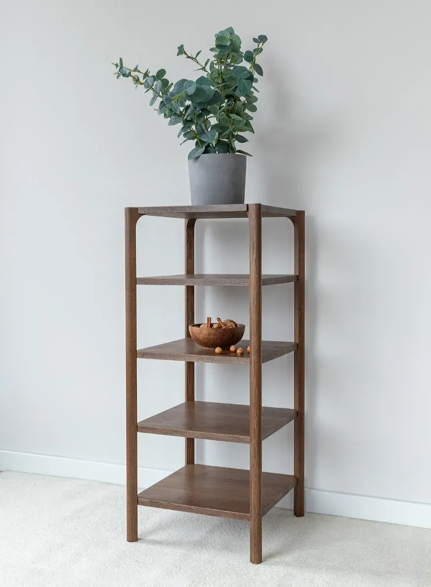 Regał dębowy wysoki CAMPI tabacco - KULCA08T