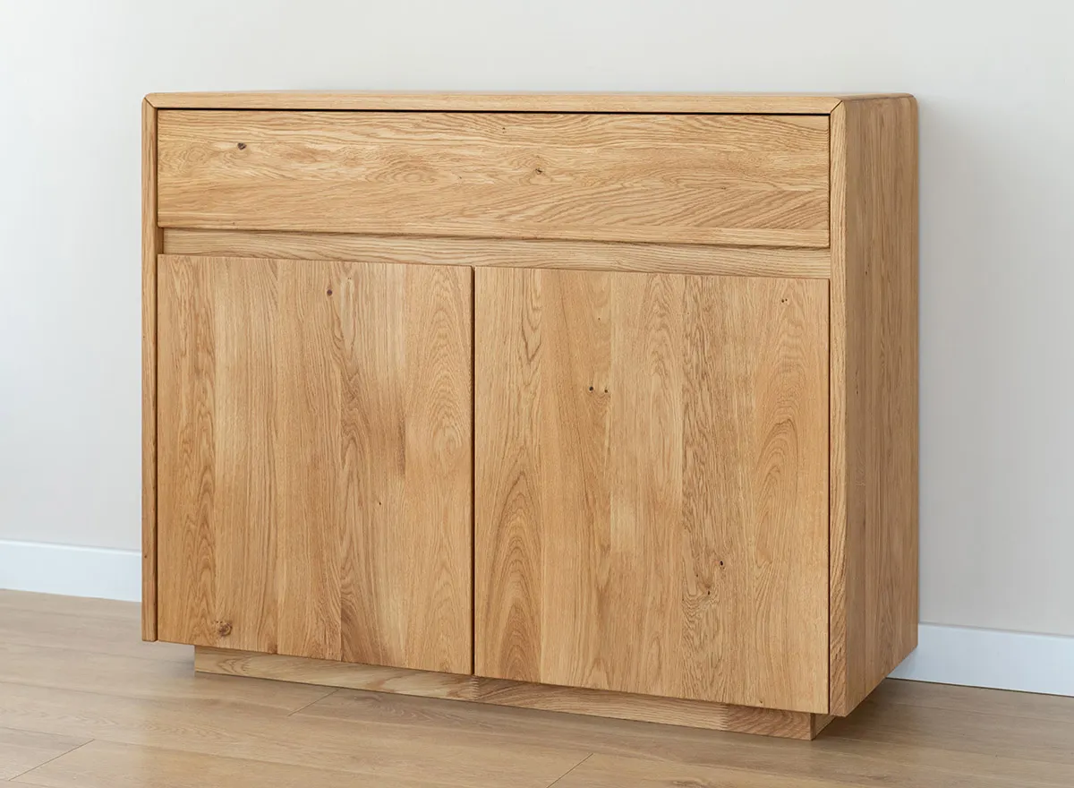 Komoda dębowa 2-drzwiowa z 1 szufladą TOSSA Dębowy Sen dąb olejowany - ZIKOM2_1.2